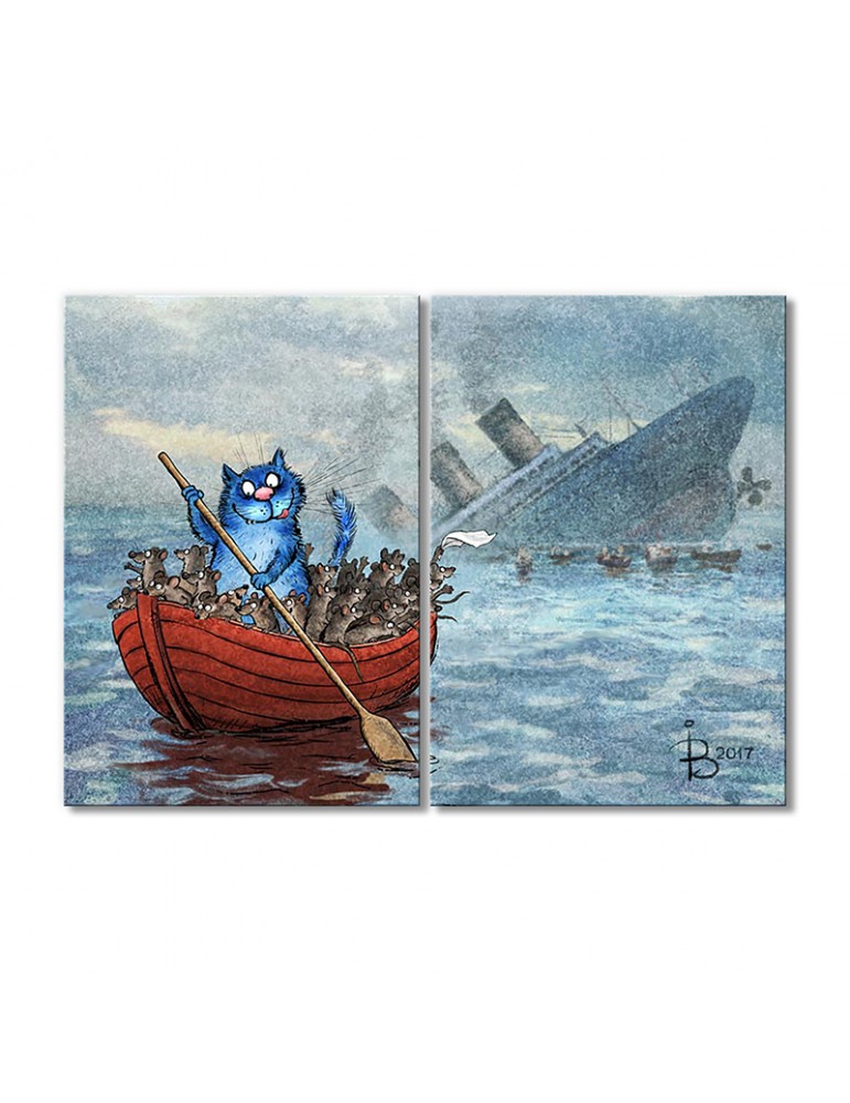 

Модульная картина Artel «Позитив навсегда!» 2 модуля 60x90 см