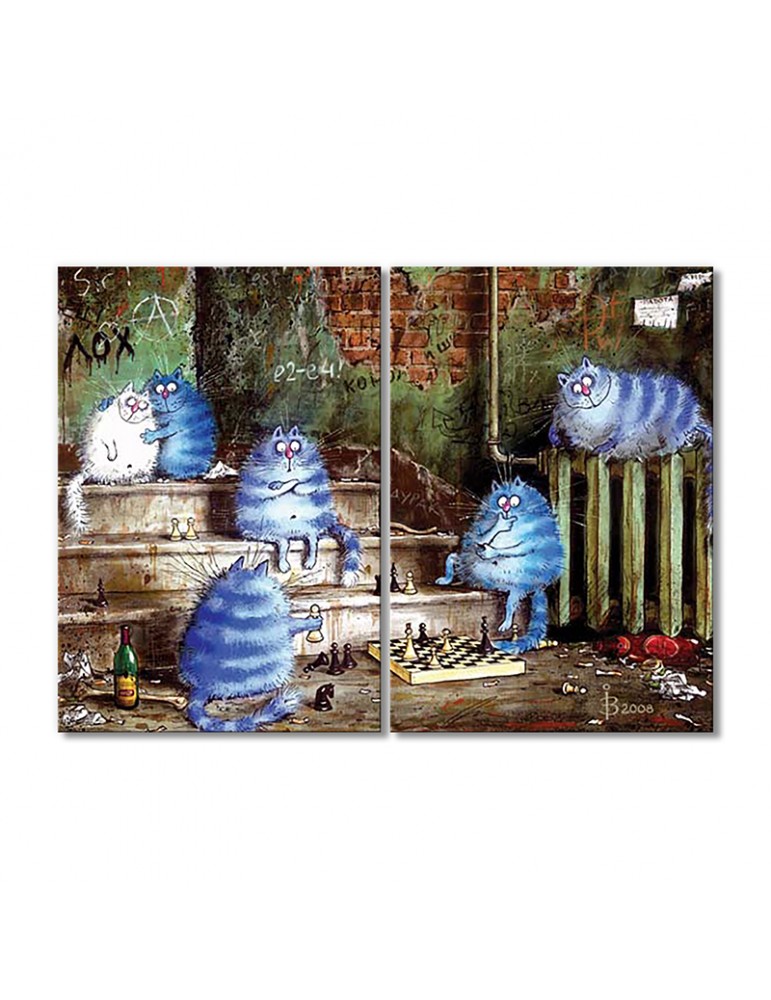 

Модульная картина Artel «Развлечение в подворотне» 2 модуля 80x120 см