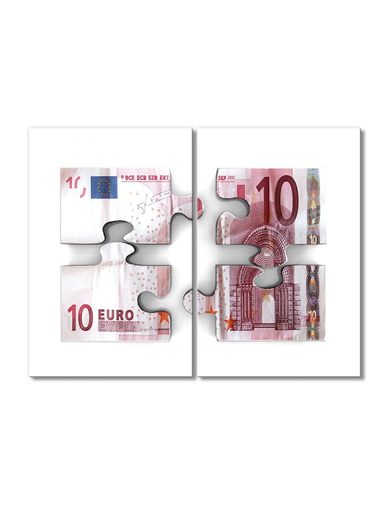 

Модульная картина Artel «Пазлы евро» 2 модуля 120x180 см