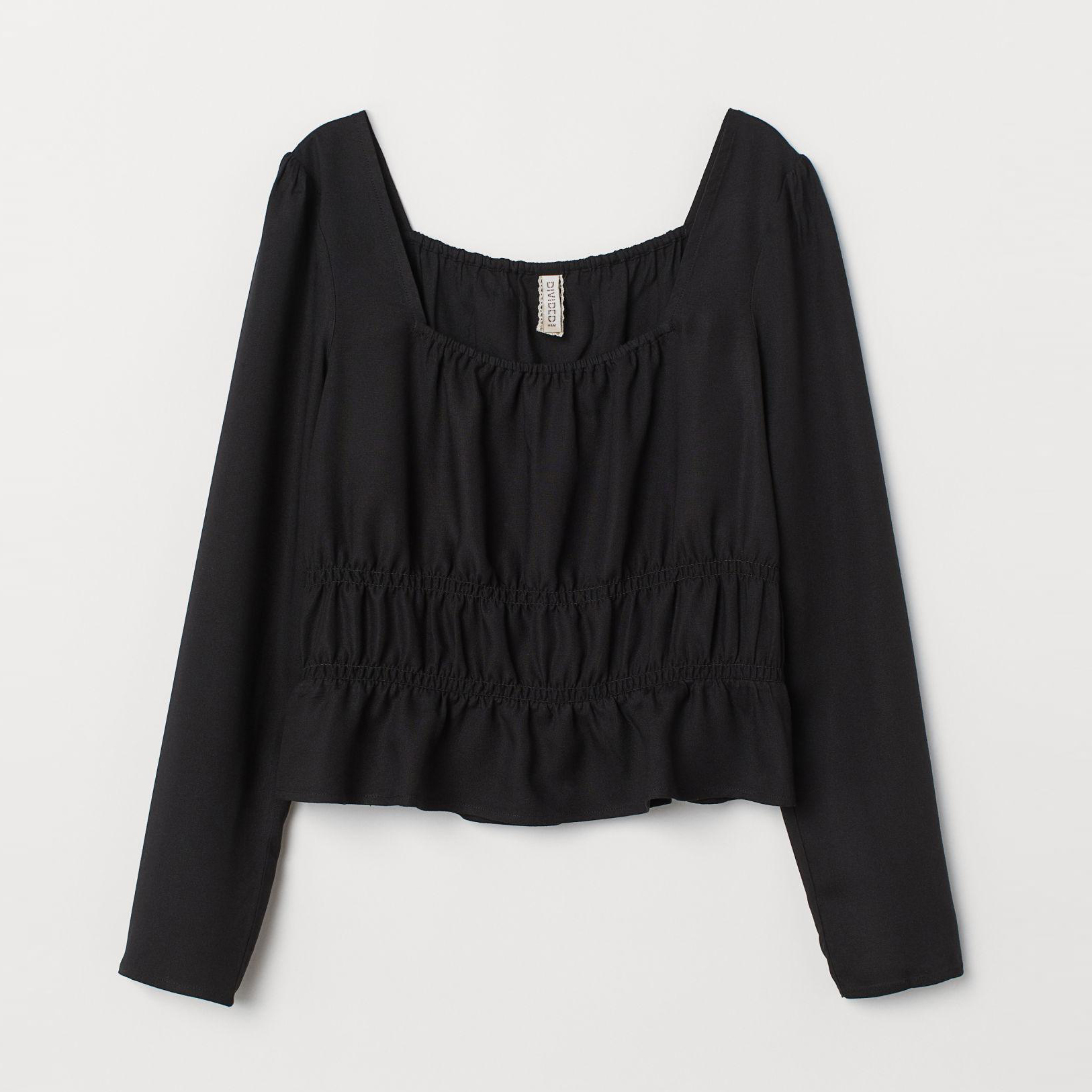 

Блузка H&M XAZ166348WWUU  Черная, Блузка H&M XAZ166348WWUU 38 Черная