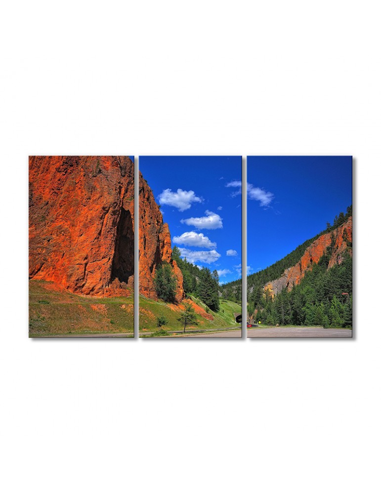 

Модульная картина Artel «Пейзаж красный утес небо» 3 модуля 50x75 см