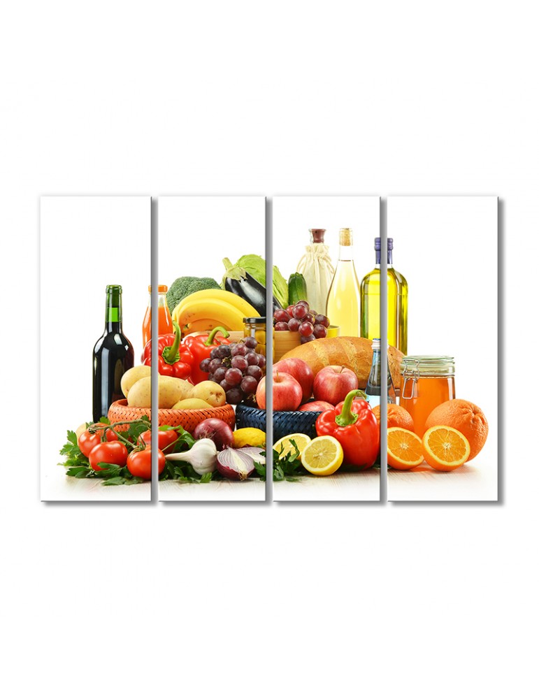 

Модульная картина Artel «Продукты для правильного питания» 4 модуля 70x105 см