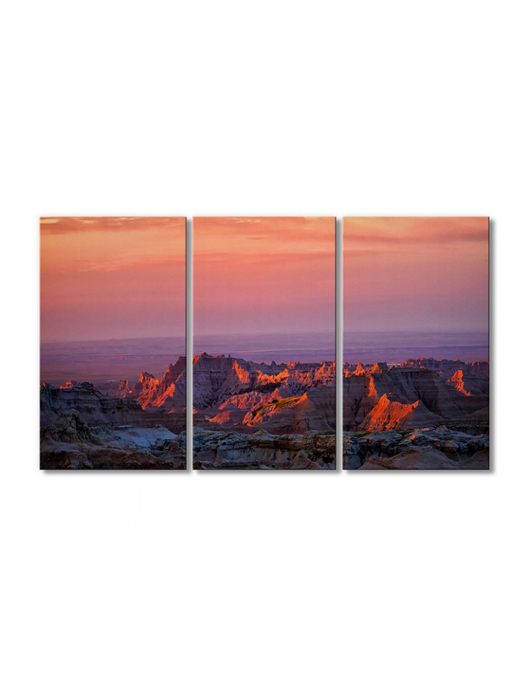 

Модульная картина Artel «Природа Южная Дакота закат» 3 модуля 70x105 см