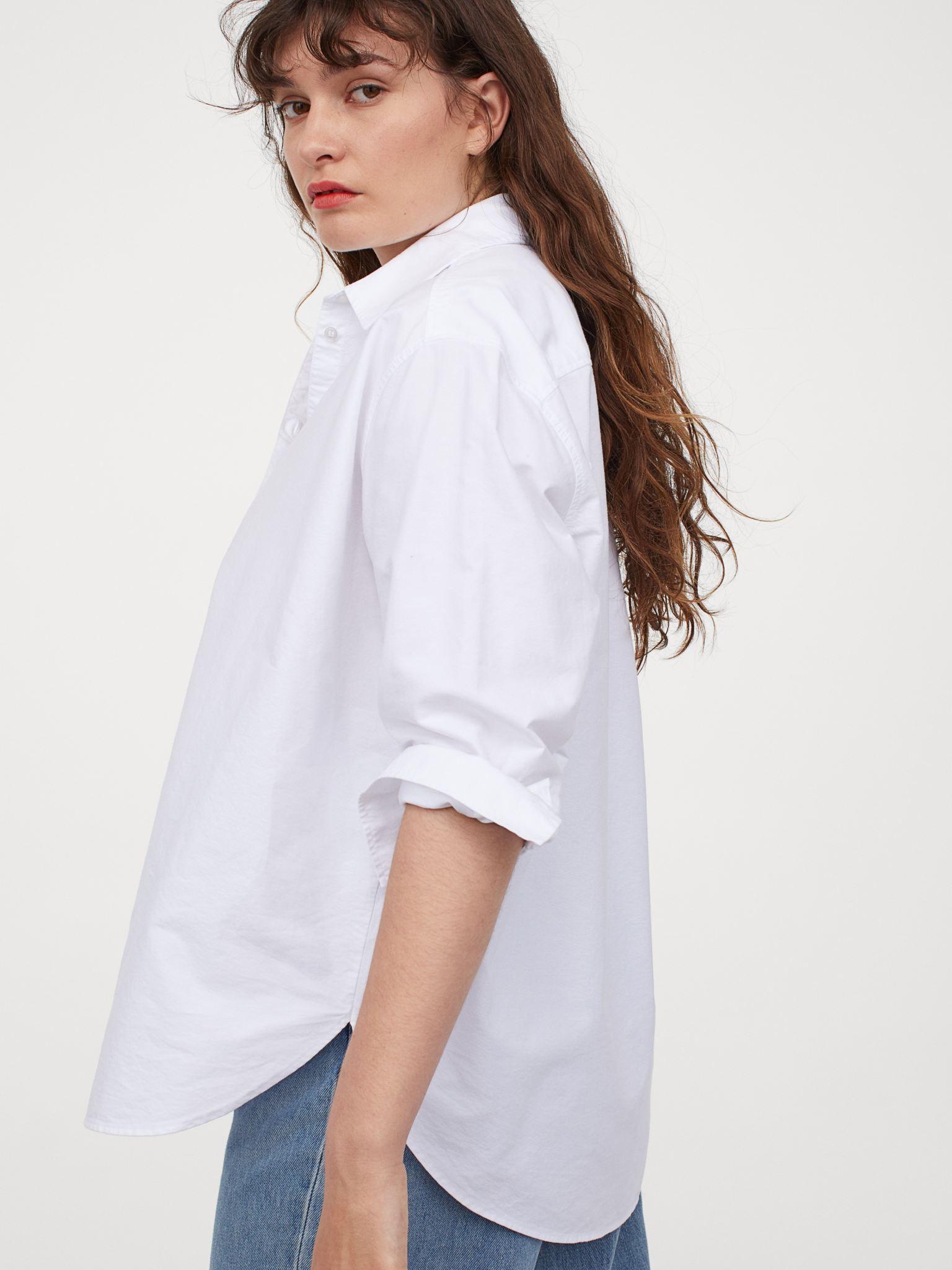 

Рубашка H&M XAZ199386HQPJ  Белая, Рубашка H&M XAZ199386HQPJ S Белая