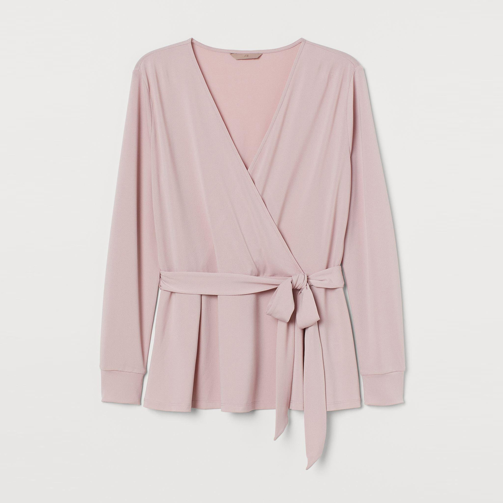 

Блузка H&M XAZ205052YPSF  Бледно-розовая, Блузка H&M XAZ205052YPSF XL Бледно-розовая