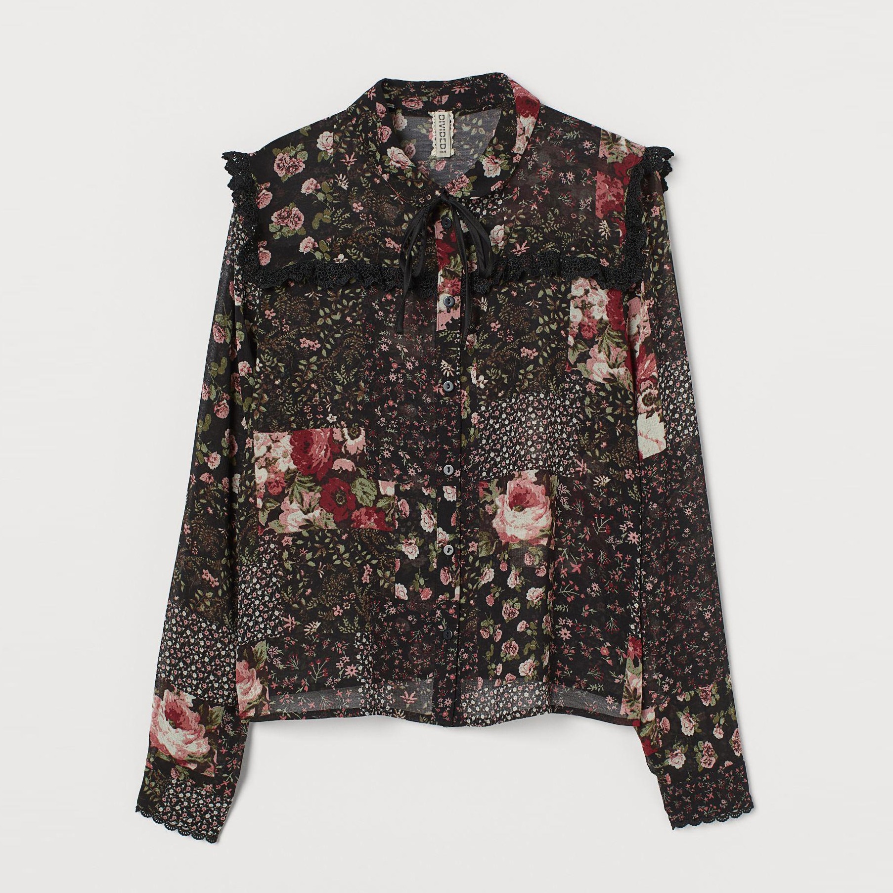 

Блузка H&M XAZ274207CYKK  Черная, Блузка H&M XAZ274207CYKK 38 Черная
