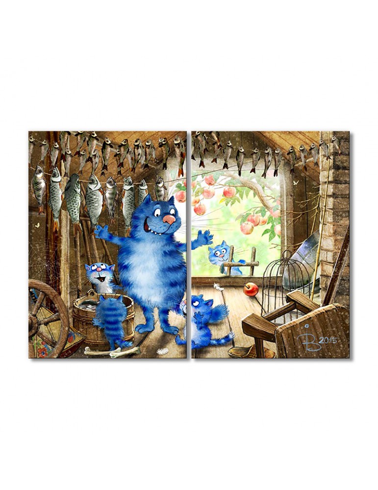 

Модульная картина Artel «Рассказы об улове рыбы» 2 модуля 80x120 см