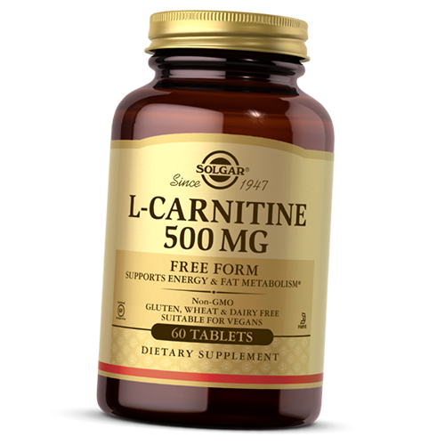 

Л Карнитин, L-Carnitine 500, Solgar 60таб (02313006)