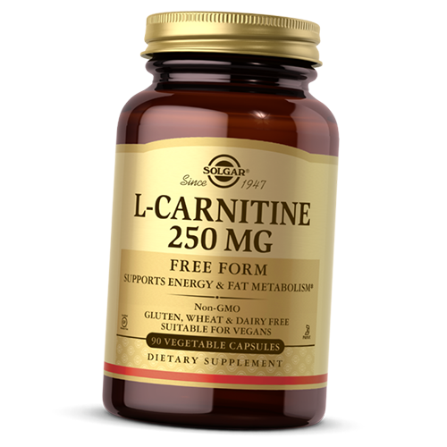 

Л Карнитин, L-Carnitine 250, Solgar 90вегкапс (02313007)