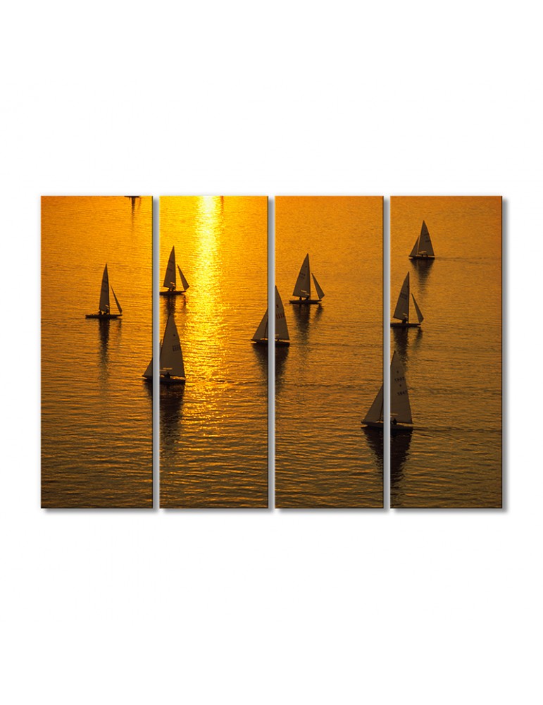

Модульная картина Artel «Парусные яхты на закате» 4 модуля 70x105 см