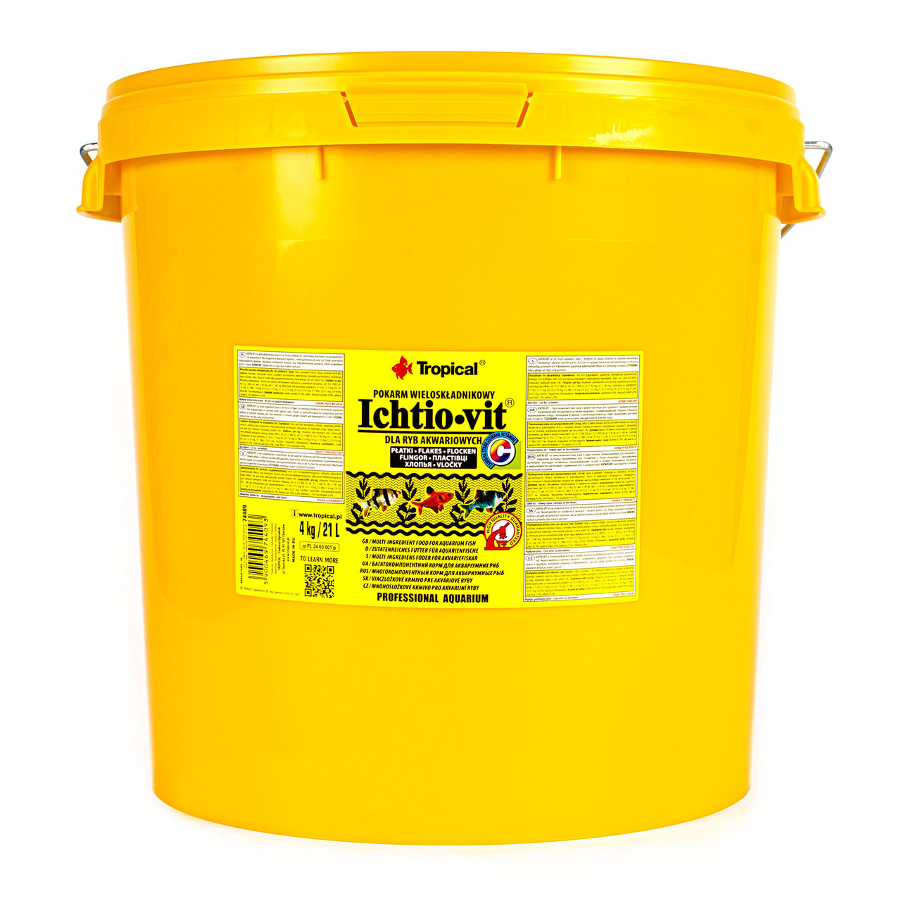 

Корм для рыб Tropical Ichtio-Vit 21 л / 4 кг