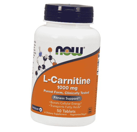 

Карнитин, L-Carnitine 1000, Now Foods 50таб (02128004)