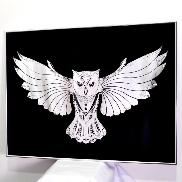 

Картина Seaps зеркальная Black Crystal Owl. Чёрная кристальная сова №3318