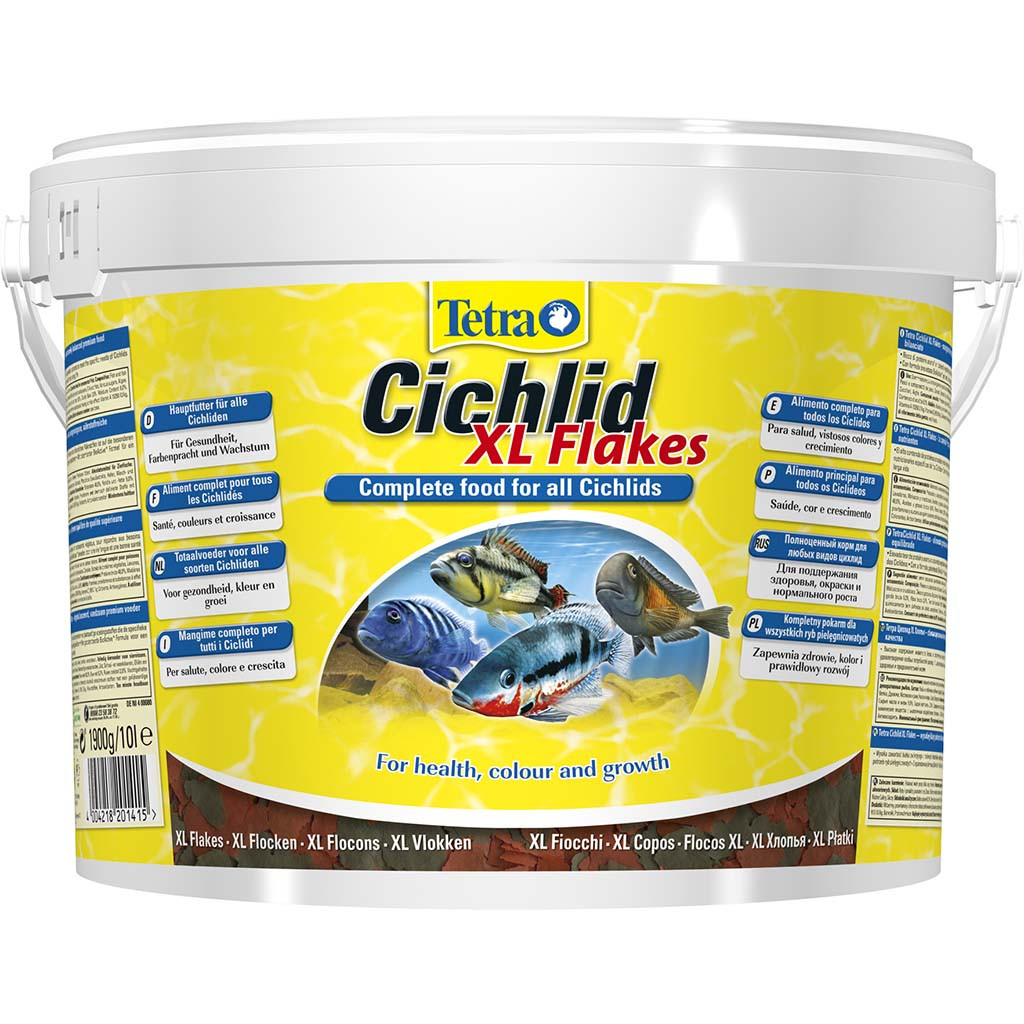 

Корм для рыб Tetra Cichlid XL Flakes 10 л/ 1,9 кг 201415