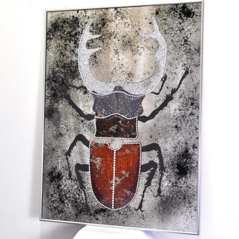 

Блестящая картина Seaps с кристалами Crystal Stag Beetle. Жук-олень №3320A