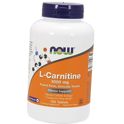 

Карнитин, L-Carnitine 1000, Now Foods 100таб (02128004)