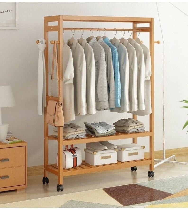 

Комбинированная стойка для одежды MODERN V.5/ clean В190см*Ш100см*Г40см Дуб