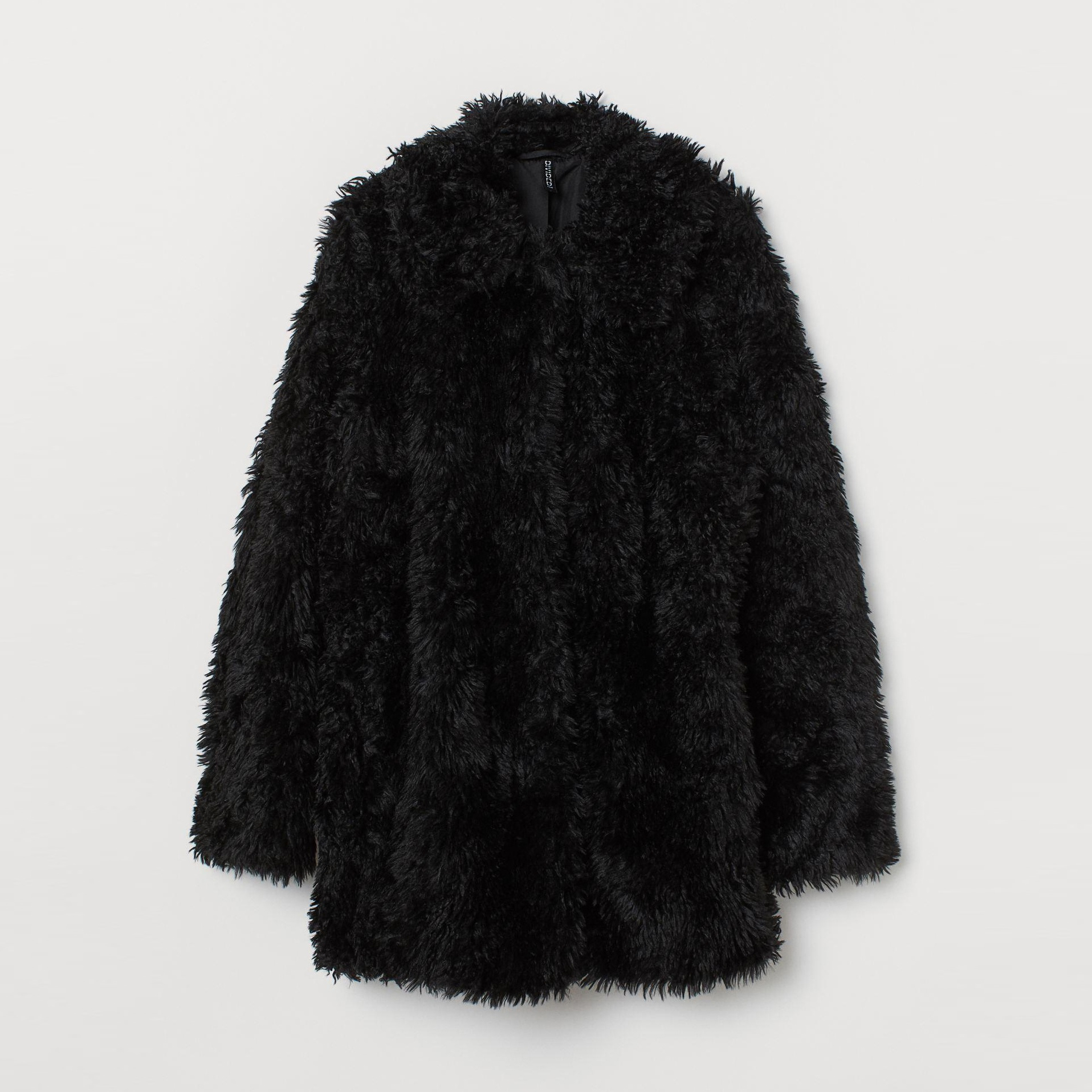 

Шуба H&M XAZ236000BABZ M Черная