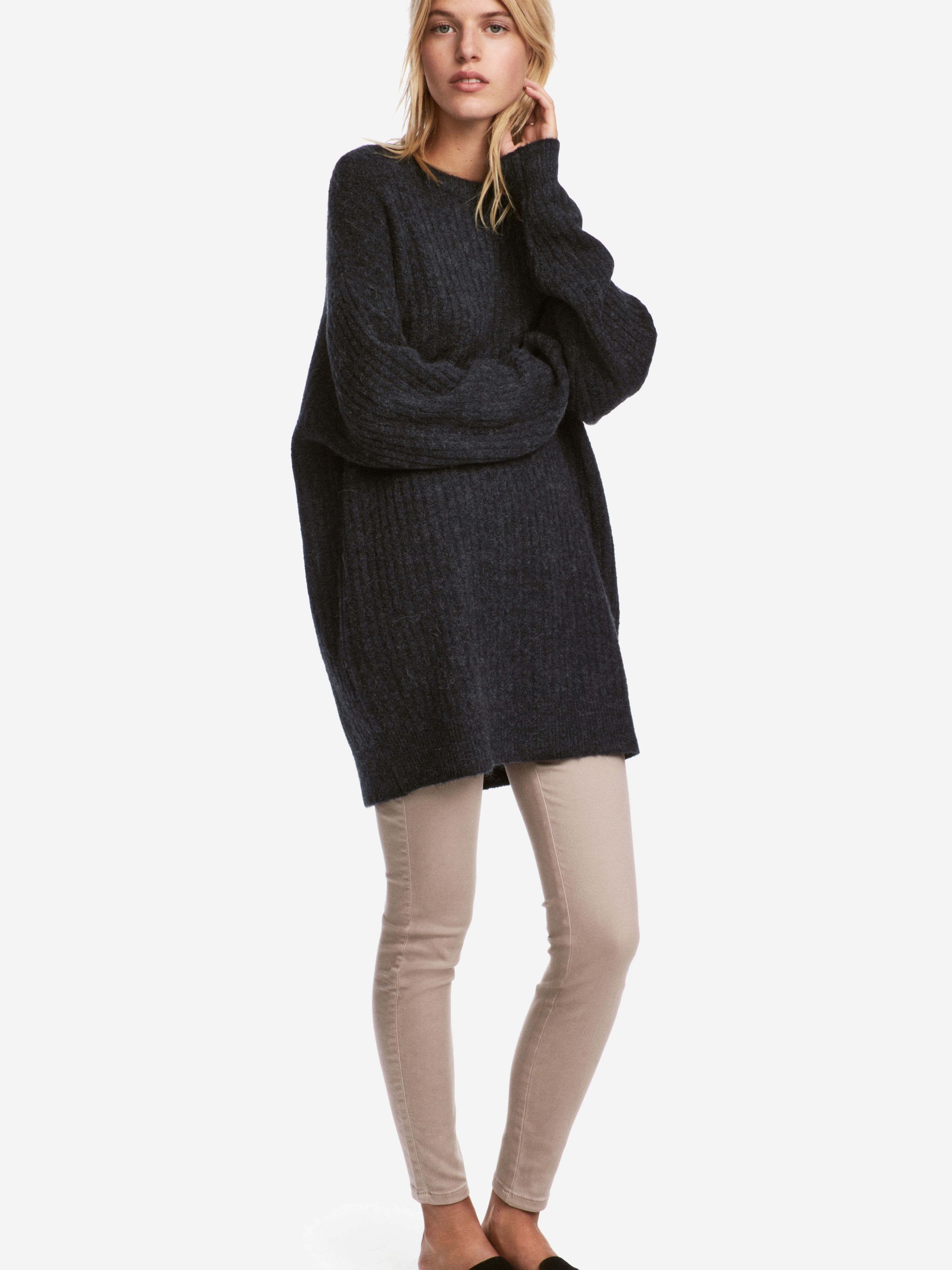 

Туника H&M XAZ155824QTOK XS Темно-серая