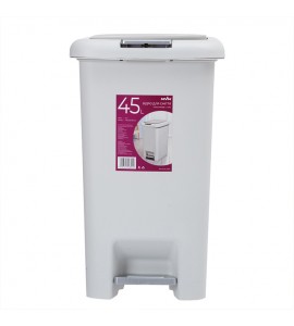 

Ведро для мусора 45 л с крышкой и педалью MVM BIN-01 45L GRAY пластиковое серое
