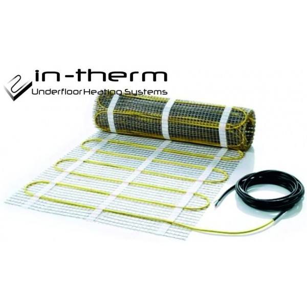 

Нагревательный мат In-Therm 6.4 кв. м, 1300 Вт под плитку