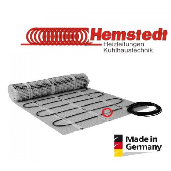 

Нагревательный мат Hemstedt 5 кв.м, 750 Вт под плитку