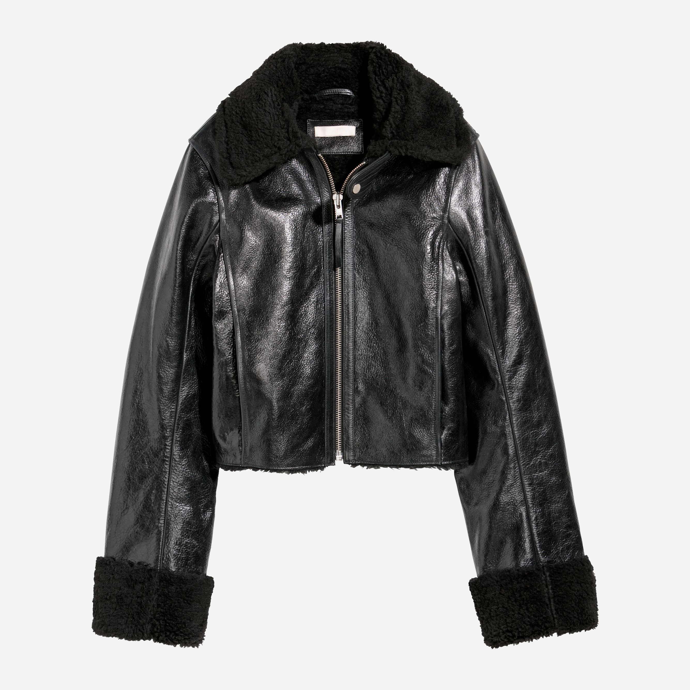 

Кожаная куртка H&M XAZ173108KOXU  Черная, Кожаная куртка H&M XAZ173108KOXU 36 Черная