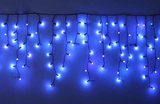 

Гирлянда Бахрама улица 120 LED 4м, (30/50/70см) Флеш Ø 3,3 (белый провод) с эффектом мерцания RD-7114 свет Синий