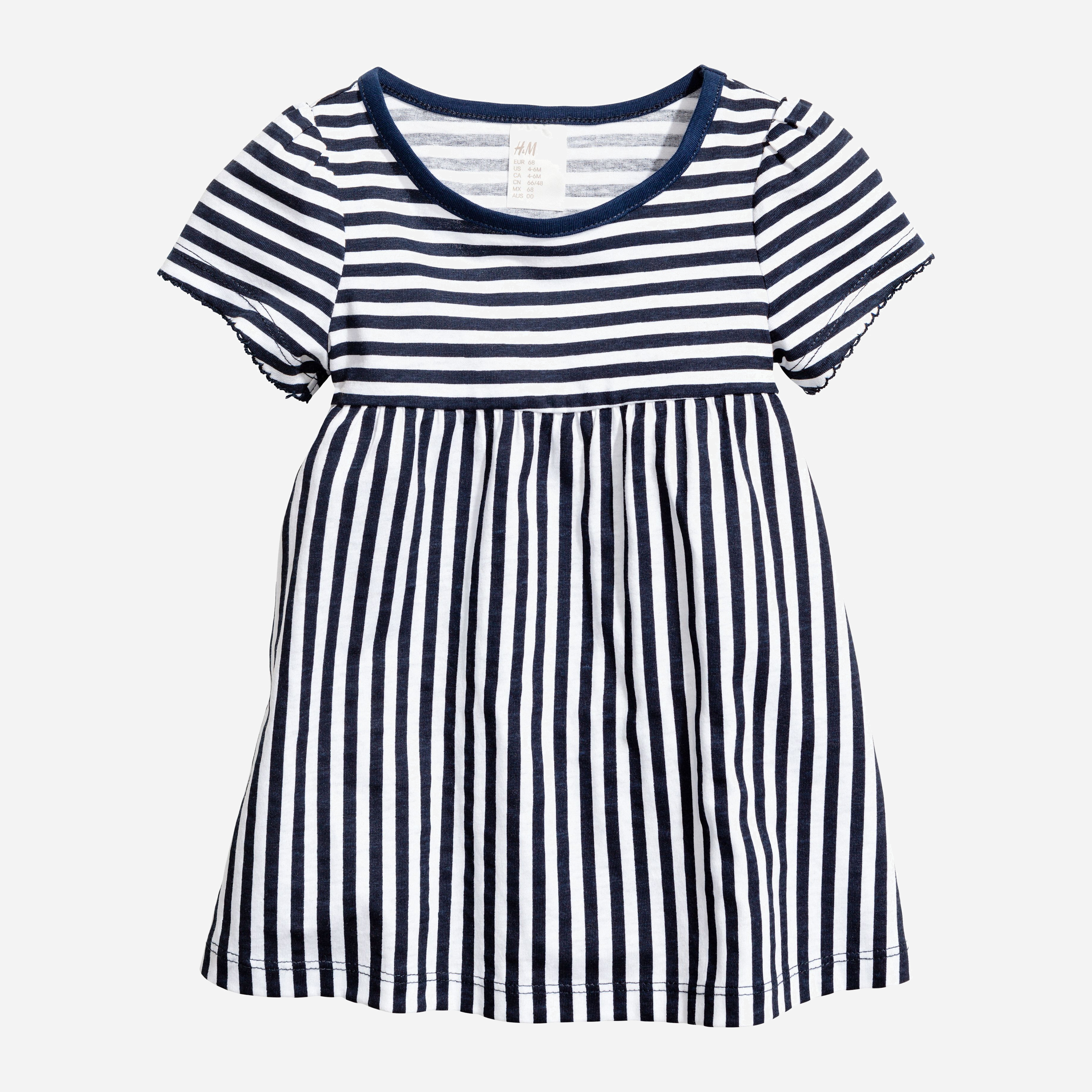 

Платье H&M 2544575 74 см Темно-синее в полоску