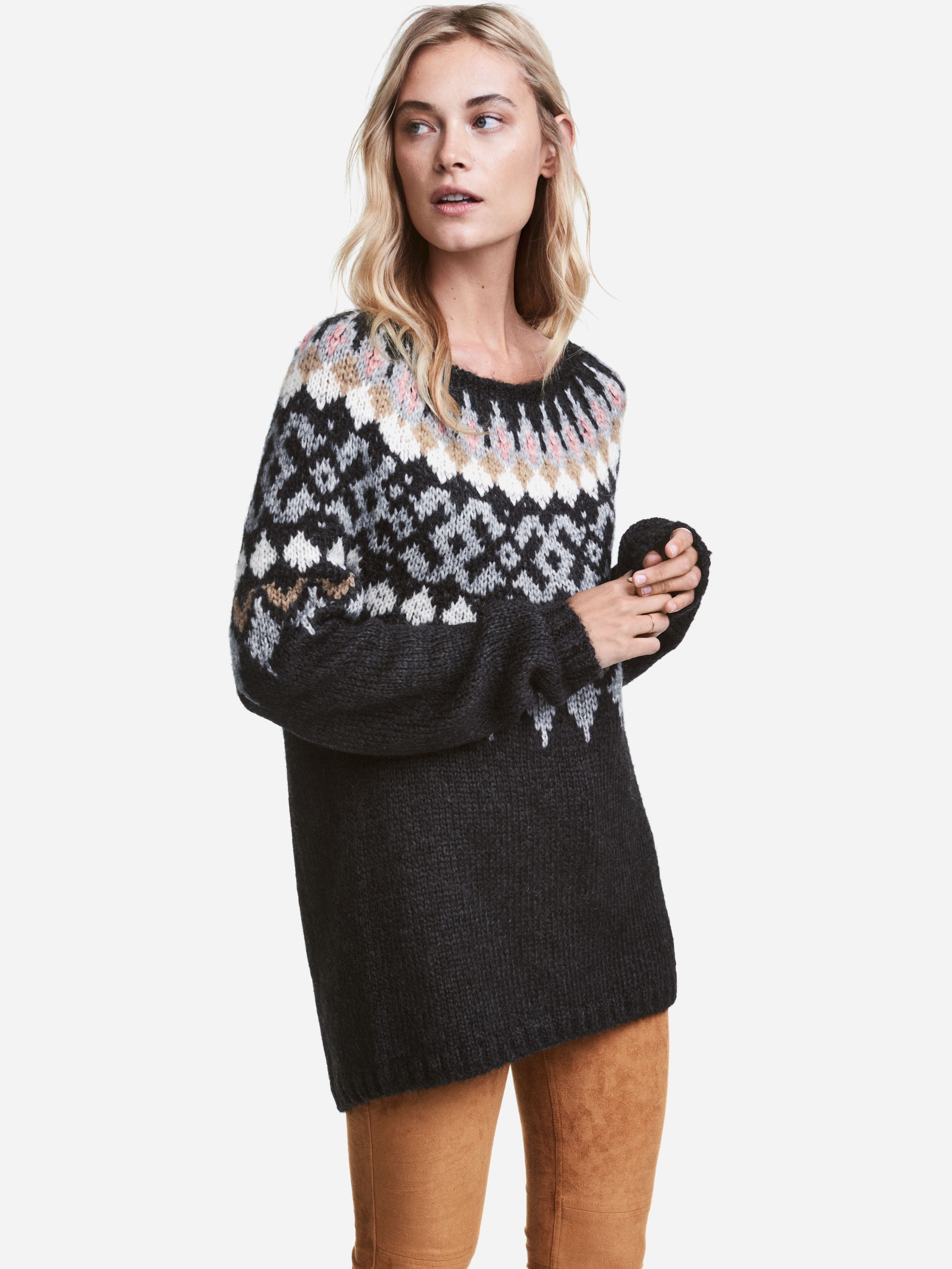 

Джемпер H& XAZ093267RURT  Черный с разноцветным, Джемпер H&M XAZ093267RURT M Черный с разноцветным