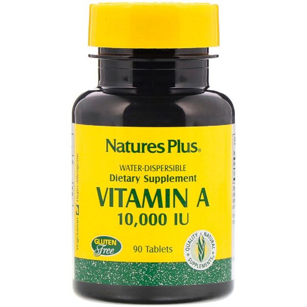 

Витамин А Vitamin A Nature's Plus 10000 МЕ 90 таблеток (NP123)
