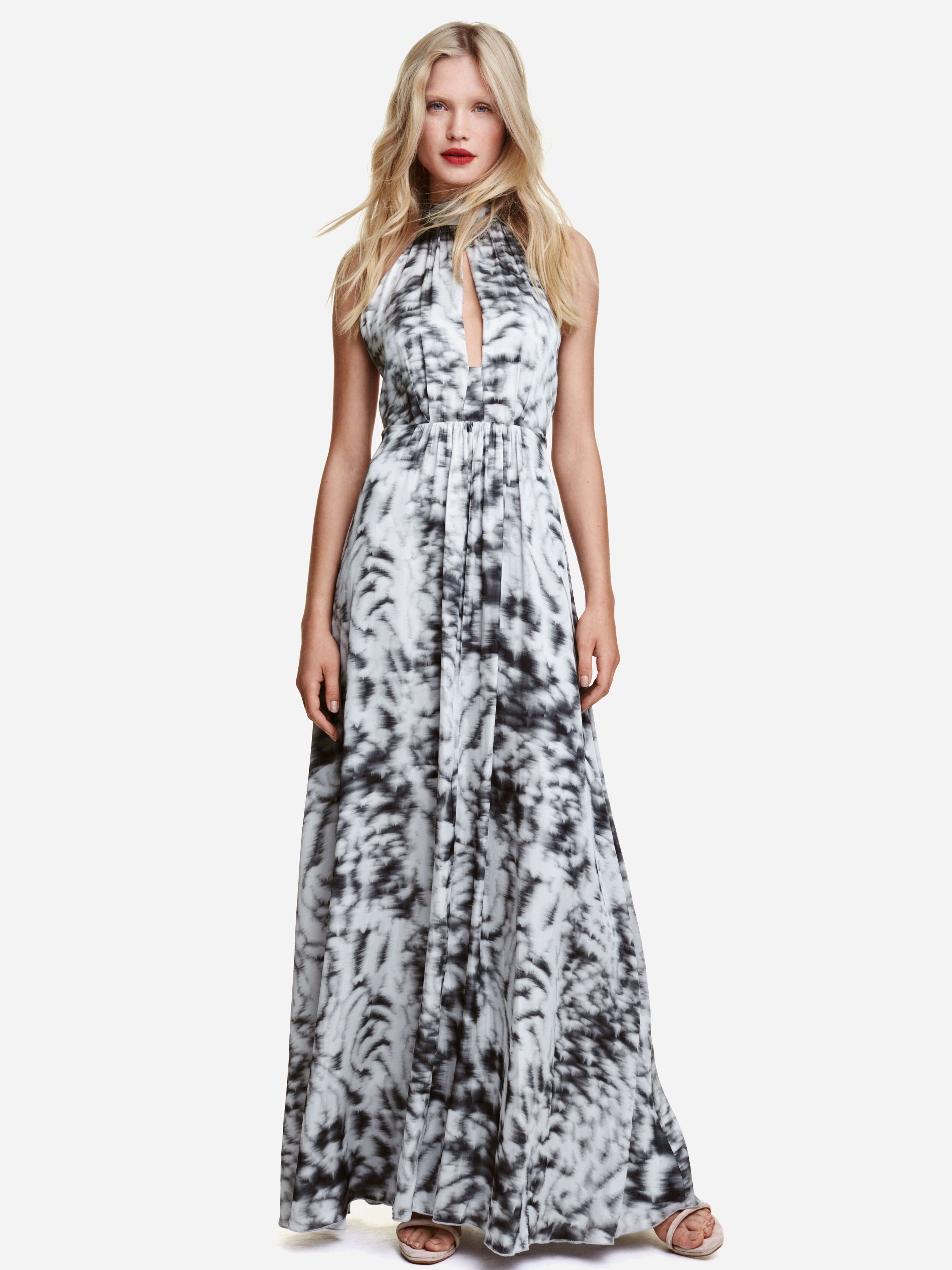 Акція на Сукня довга жіноча H&M XAZ050784POUB 42 Світло-сіра з сірим від Rozetka