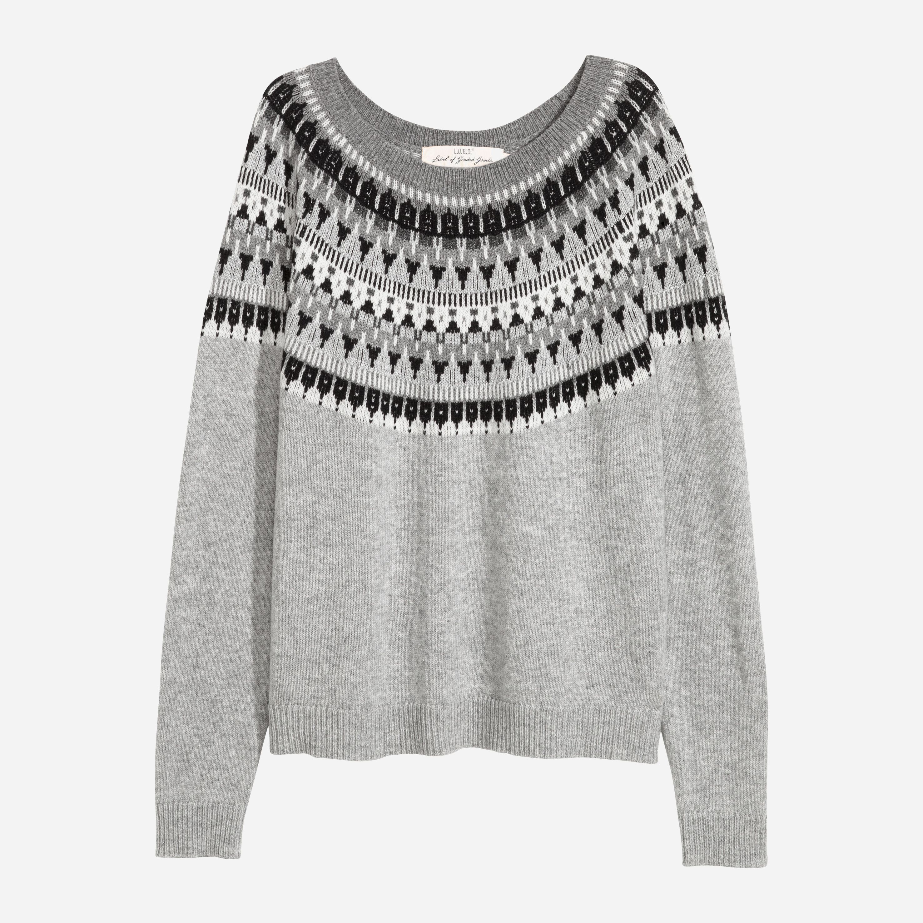 

Джемпер H&M XAZ155824IPMF  Серый с черным, Джемпер H&M XAZ155824IPMF S Серый с черным