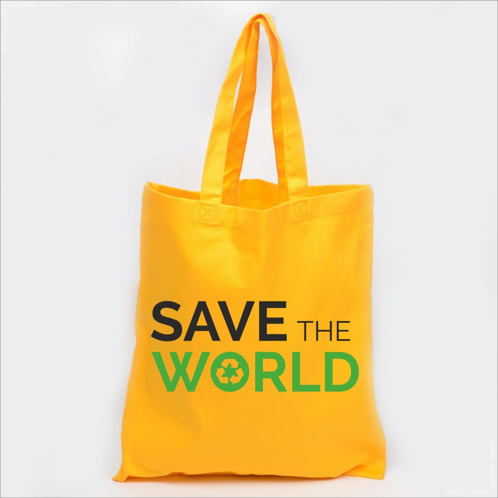 

Экосумка Vivay с принтом Save the World 38x42 см Желтая (5395)
