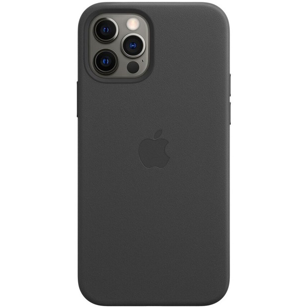

Защитный кожаный чехол накладка Leather Case with MagSafe Iphone 12 Iphone 12 Pro 6.1" black