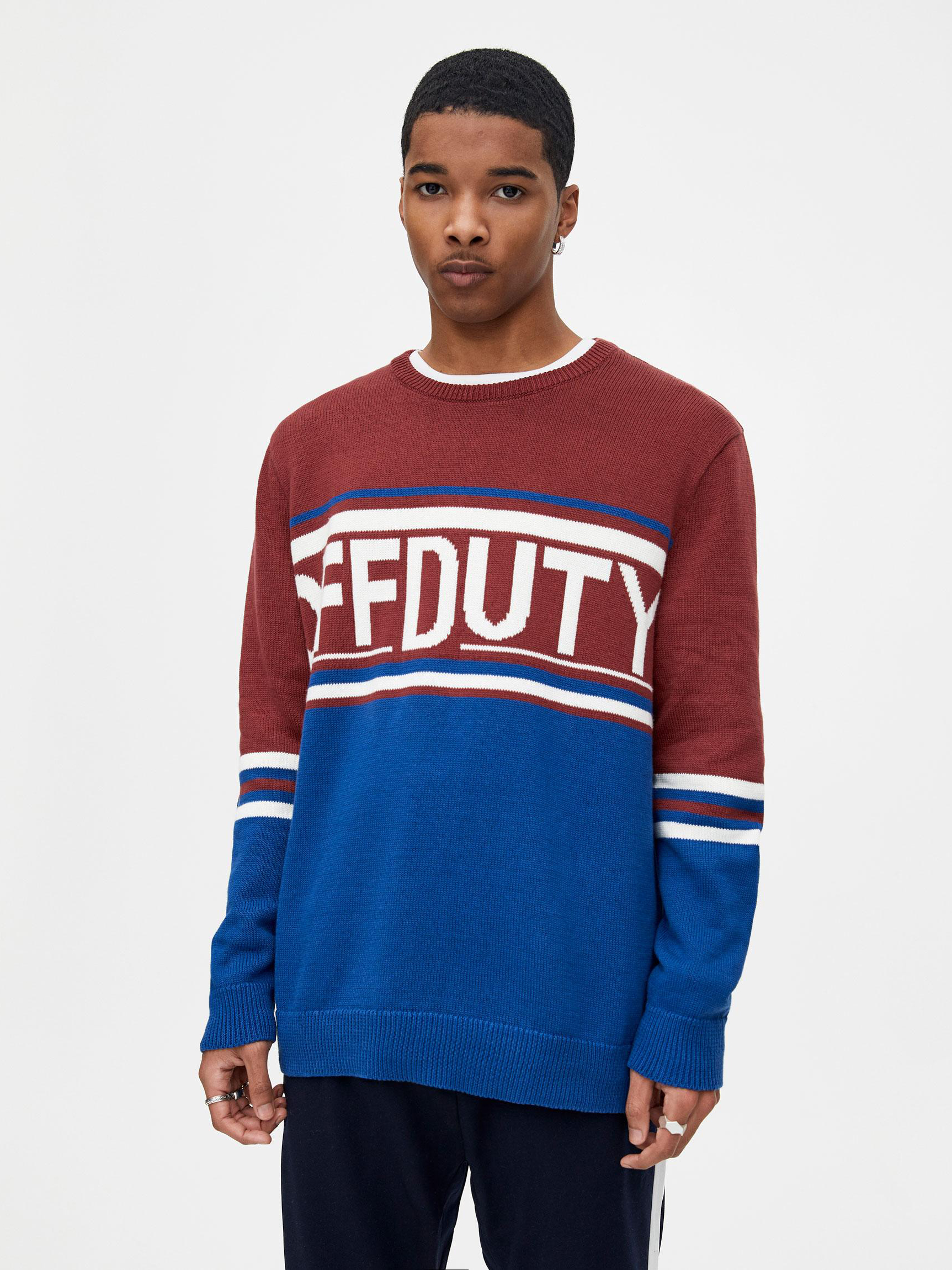 

Джемпер Pull & Bear XAZ221210YNQE  Бордовый/Синий/Белый, Джемпер Pull & Bear XAZ221210YNQE M Бордовый/Синий/Белый