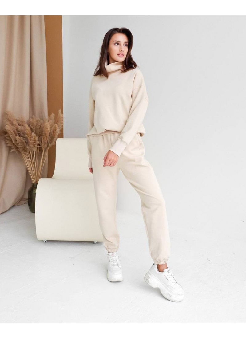 

Костюм демисезонный из плотного трикотажа с манжетом Bala Modern Boutique бежевый,  СК6055, Костюм демисезонный из плотного трикотажа с манжетом Bala Modern Boutique бежевый, S СК6055