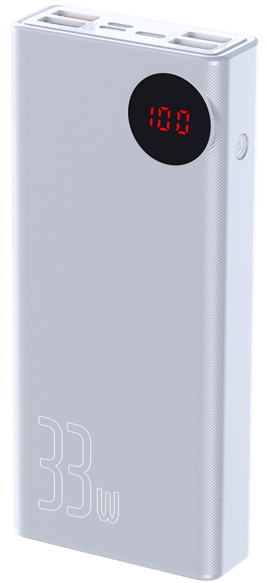 

УМБ Baseus Mulight 30000mAh 33W с технологией QC3.0+PD3.0 Белый