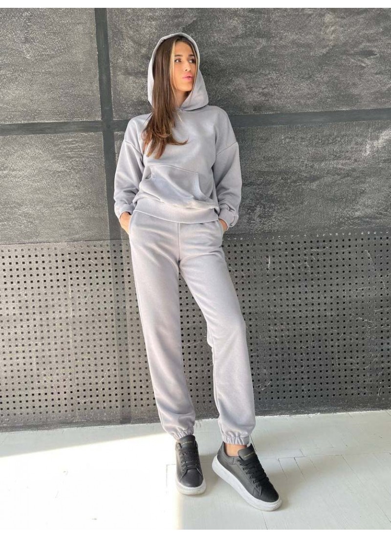 

Костюм спортивный трикотажный трёхнитка Modern Boutique серый,  СК025, Костюм спортивный трикотажный трёхнитка Modern Boutique серый, XS СК025