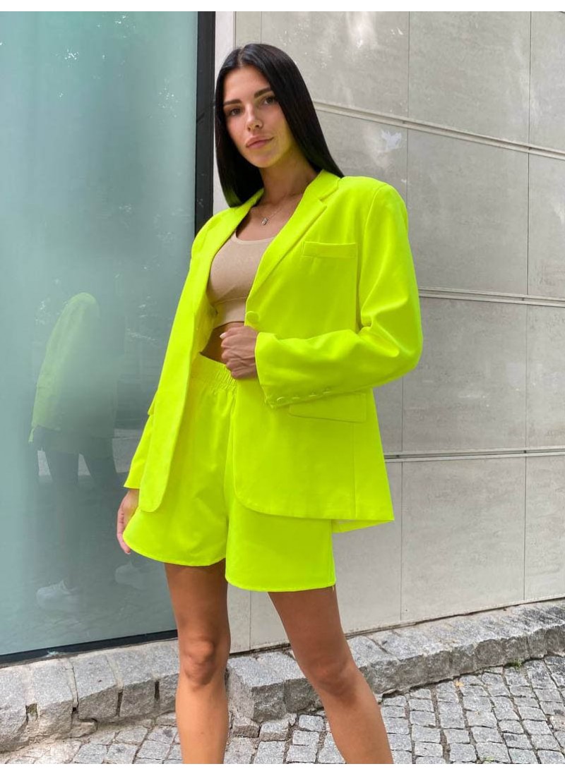 

Костюм летний пиджак с короткими шортами Bala Modern Boutique лимонный,  КО6006, Костюм летний пиджак с короткими шортами Bala Modern Boutique лимонный, M КО6006