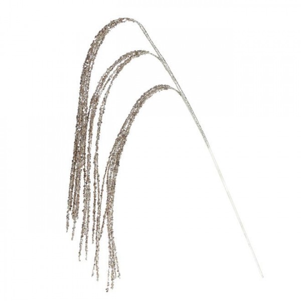 

Ветка новогодняя свисающая шампань Flora 12669 (NAT07435)