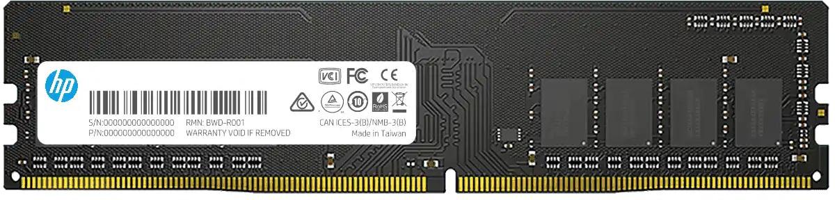 

Оперативная память HP DDR4-2666 16384MB PC4-21328 V2 (7EH56AA)