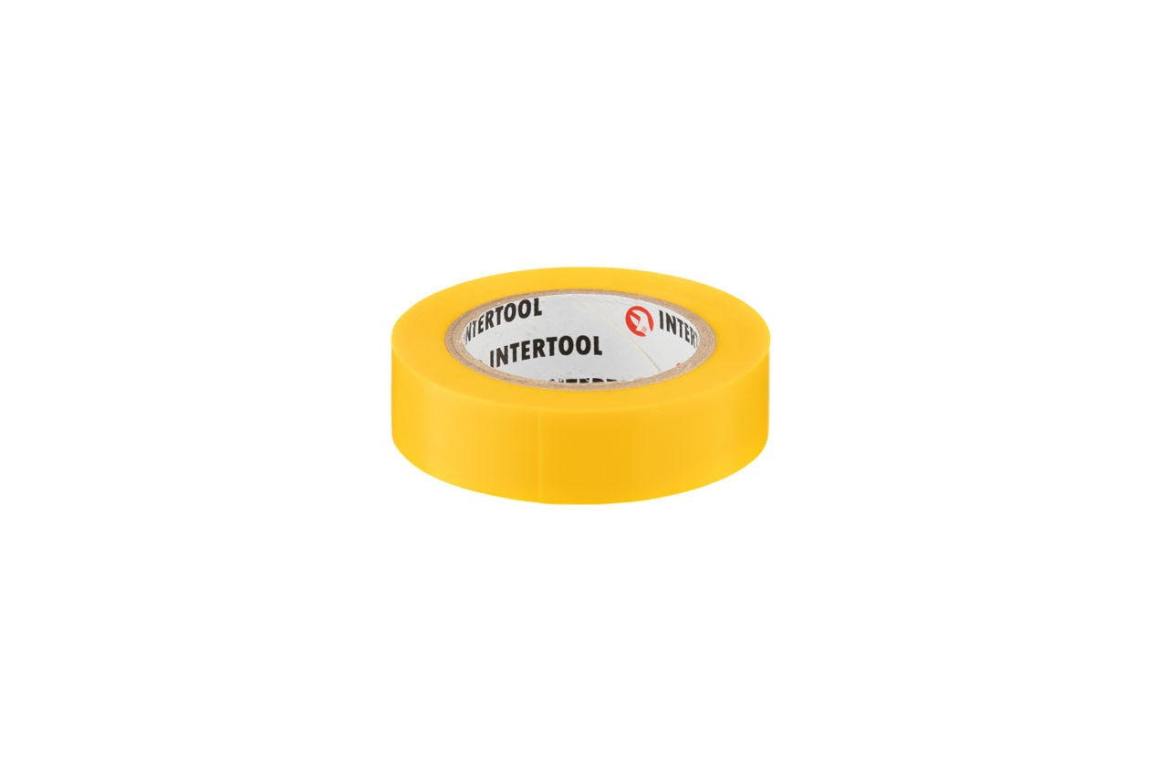

Лента изоляционная Intertool - 25 м x 17 x 0,15 мм желтая (000072953)