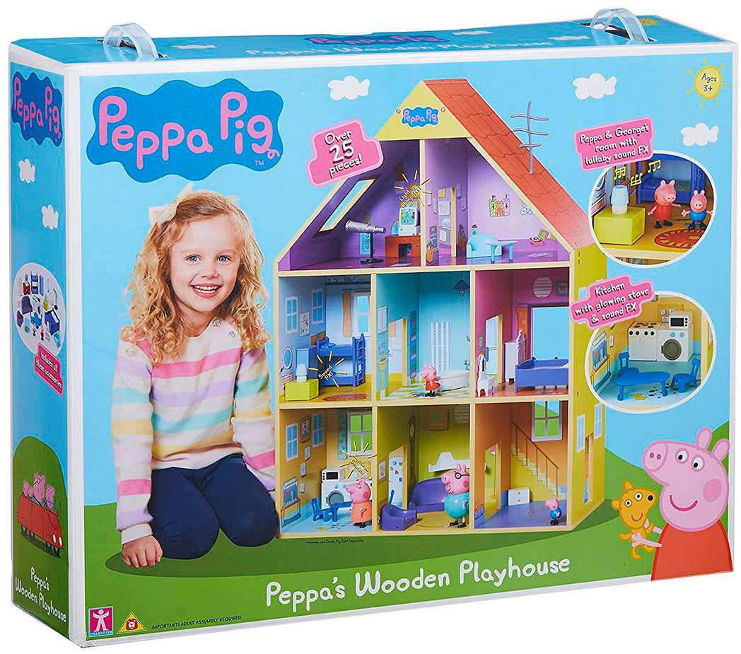 Peppa Pig домик +мебель TM Toys деревянный + ЛОЛ