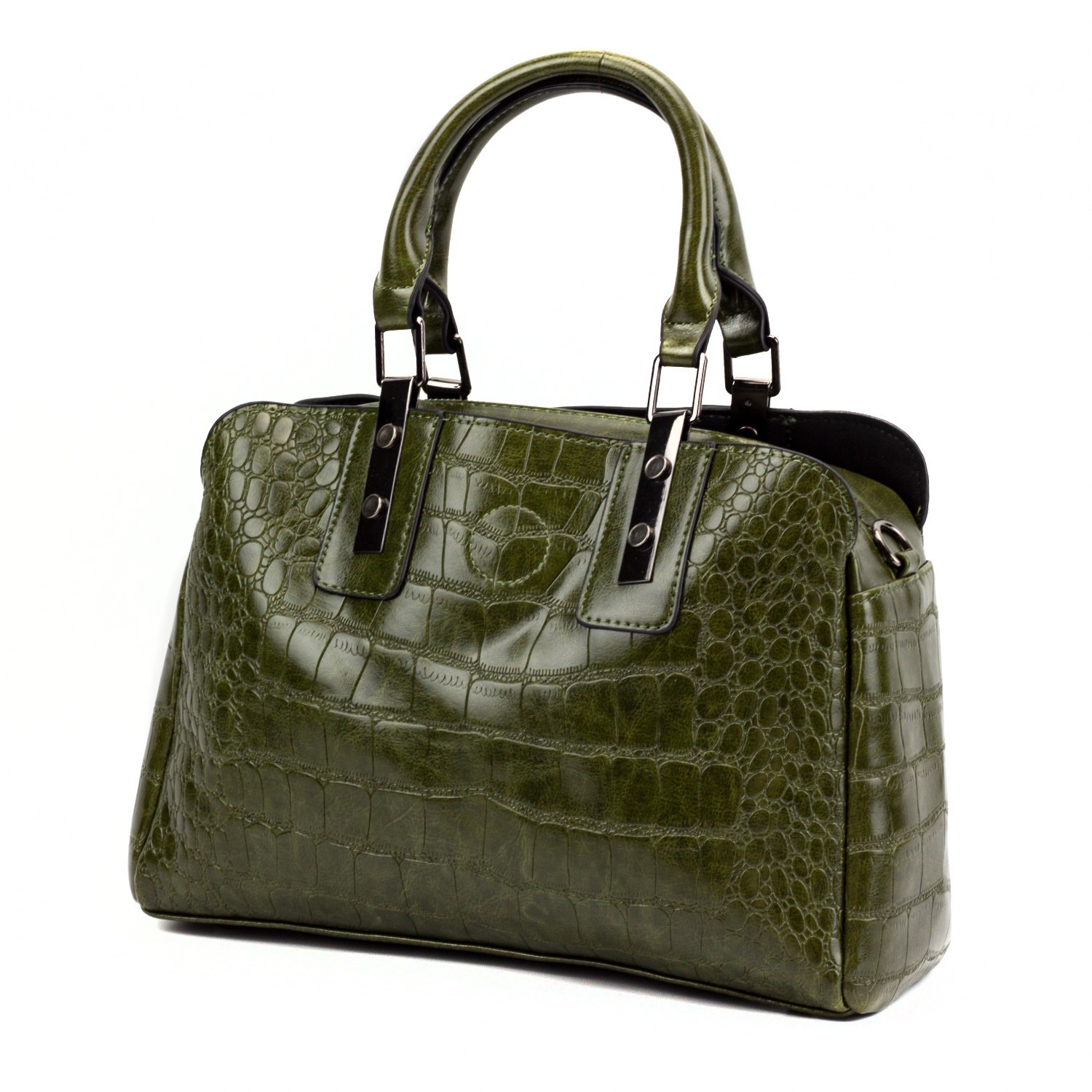 

Женская сумка тоут крокодиловый принт Corze AB14023, зеленая