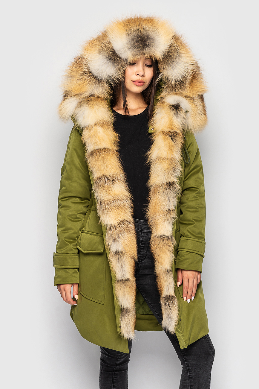 

Парка Sifurs с мехом исландской лисы XS Спелая оливка (М1-90-МУТ-ОЛ8)