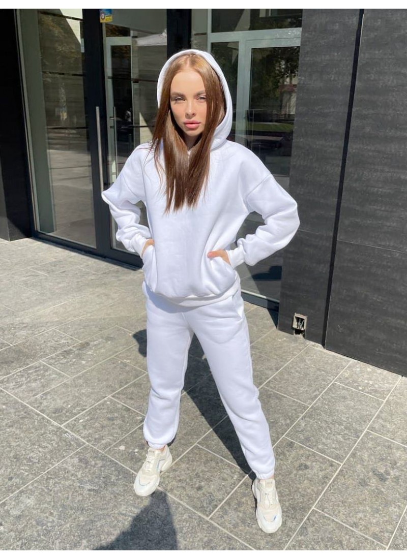 

Костюм трикотажный на флисе осень-зима 2021 Best Q Modern Boutique белый,  СК026, Костюм трикотажный на флисе осень-зима 2021 Best Q Modern Boutique белый, XS СК026