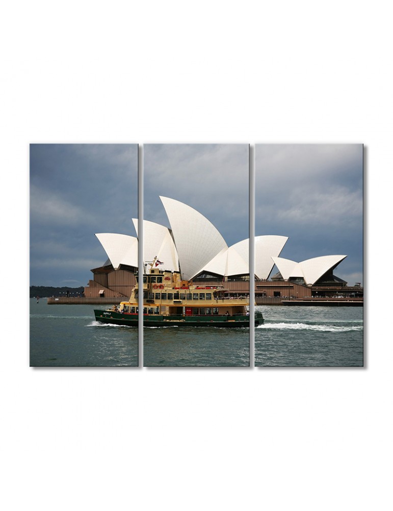 

Модульная картина Artel «Речной катер и Сиднейский оперный театр» 3 модуля 60x90 см