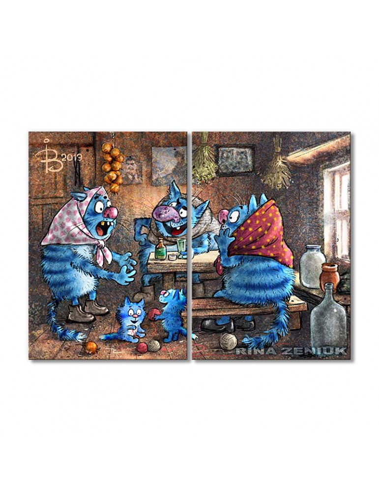 

Модульная картина Artel «Сплетни» 2 модуля 80x120 см