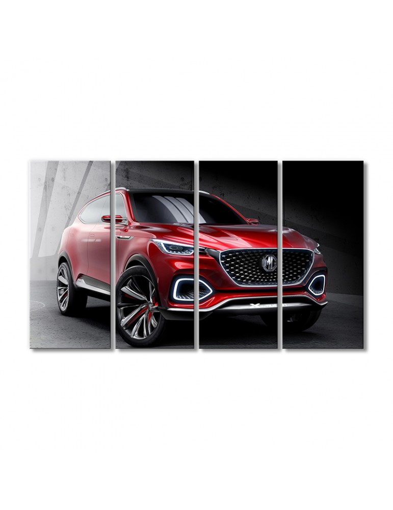 

Модульная картина Artel «Спортивный кроссовер X-Motion авто красный» 4 модуля 90x135 см